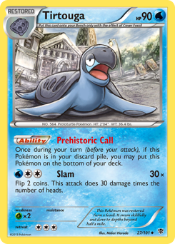 Tirtouga #27 Tirtouga - Plasma Blast - #27 - Pokemon TCG card