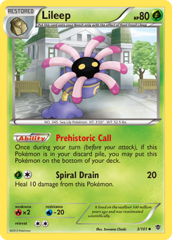 Lileep - Plasma Blast - #3 - Pokemon TCG card