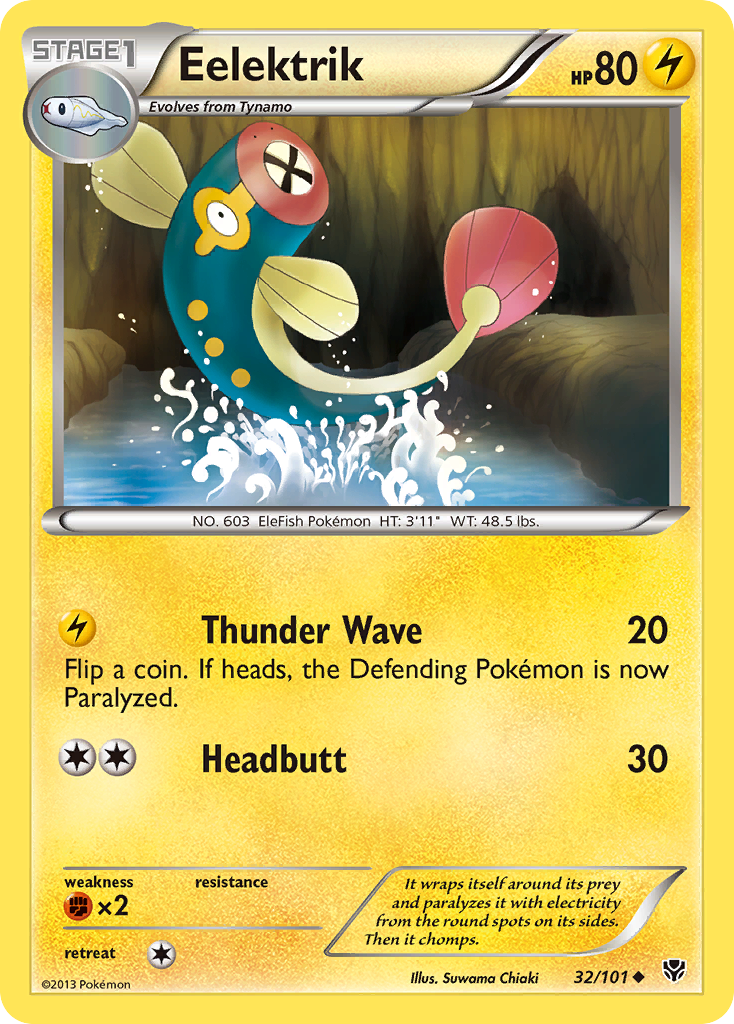 Eelektrik - Plasma Blast - #32 - Pokemon TCG card
