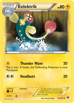 Eelektrik - Plasma Blast - #32 - Pokemon TCG card