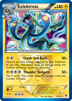 Eelektross - Plasma Blast - #33 - Pokemon TCG card
