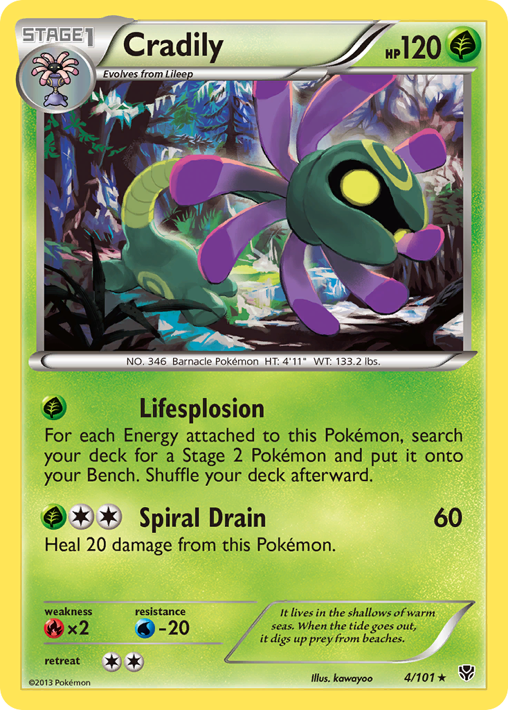Cradily - Plasma Blast - #4 - Pokemon TCG card