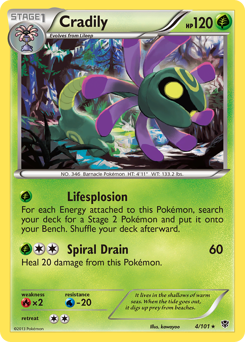 Cradily - Plasma Blast - #4 - Pokemon TCG card