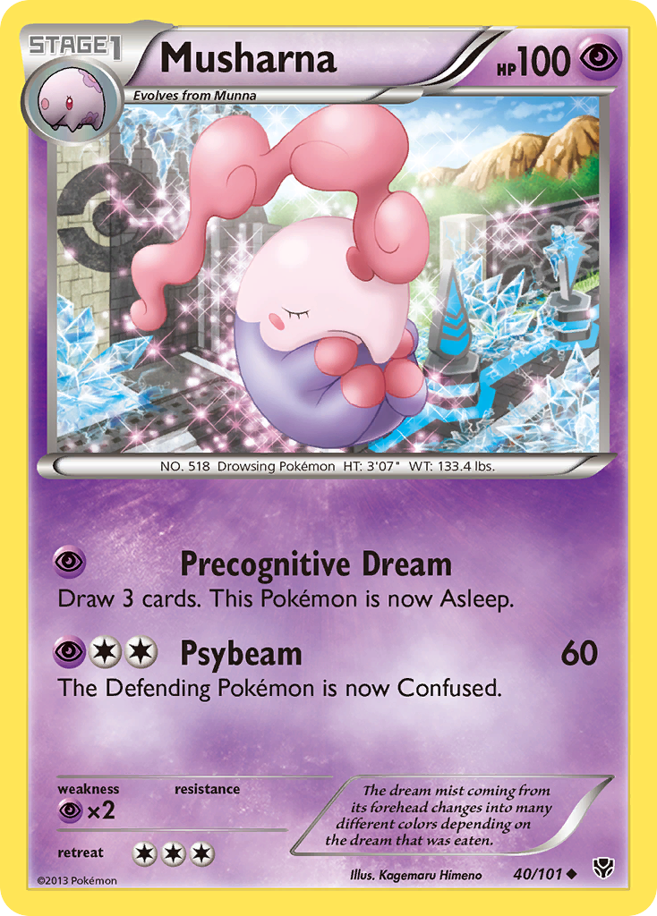 Musharna - Plasma Blast - #40 - Pokemon TCG card