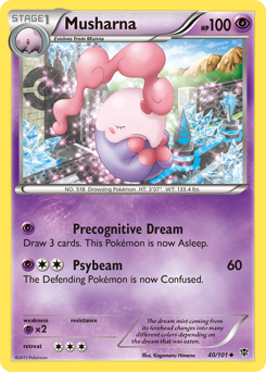 Musharna #40 Musharna - Plasma Blast - #40 - Pokemon TCG card