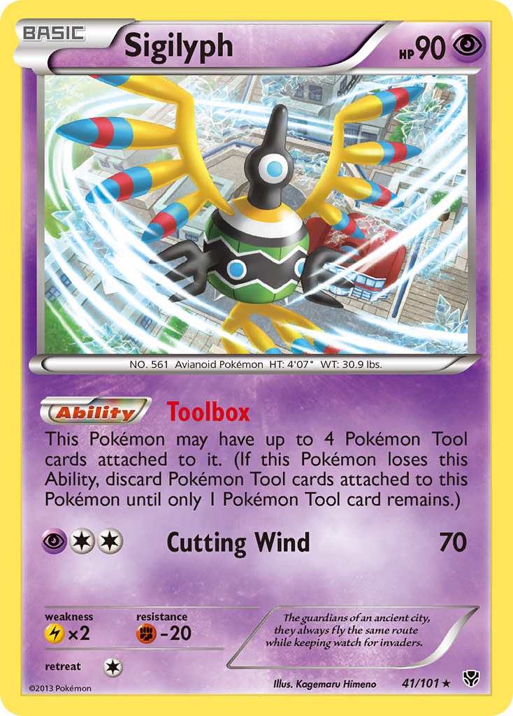 Sigilyph - Plasma Blast - #41 - Pokemon TCG card