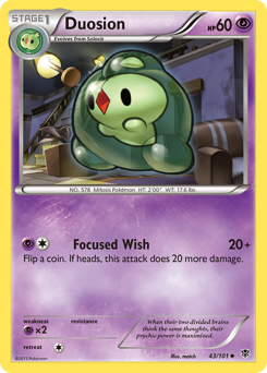 Duosion - Plasma Blast - #43 - Pokemon TCG card