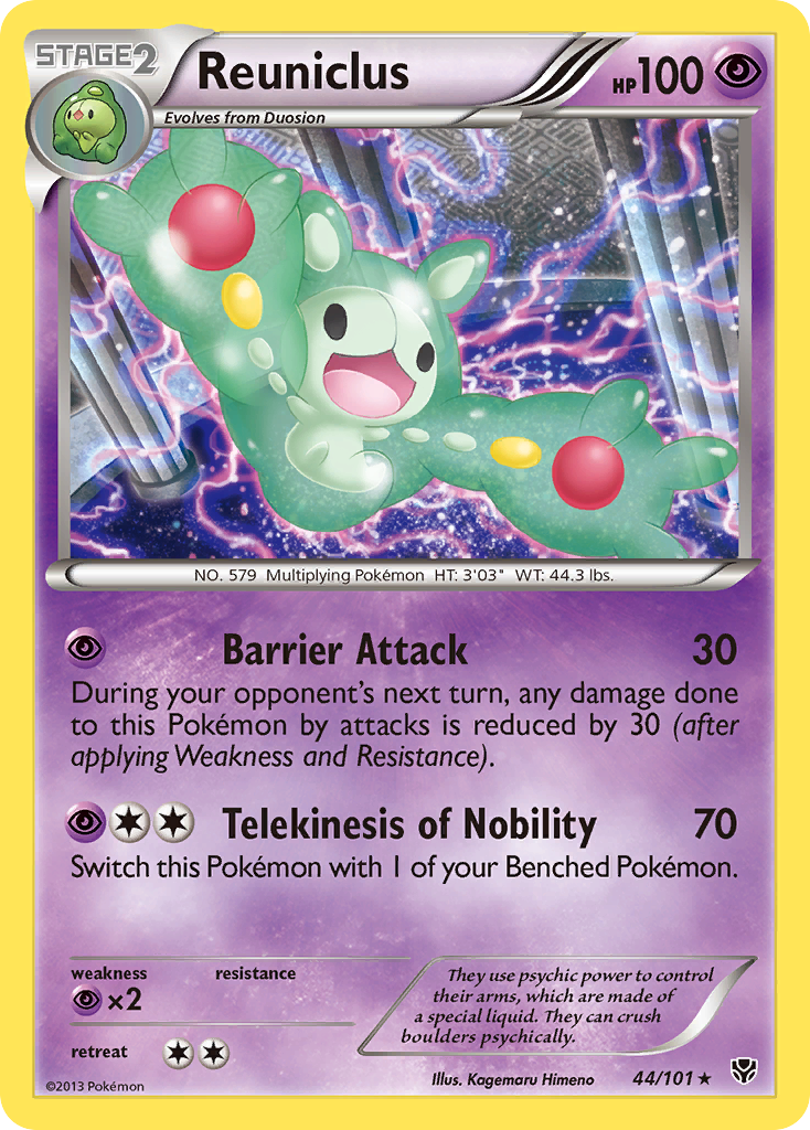 Reuniclus - Plasma Blast - #44 - Pokemon TCG card