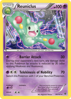 Reuniclus - Plasma Blast - #44 - Pokemon TCG card
