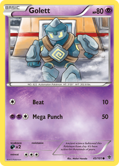 Golett #45 Golett - Plasma Blast - #45 - Pokemon TCG card