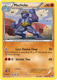 Machoke - Plasma Blast - #48 - Pokemon TCG card