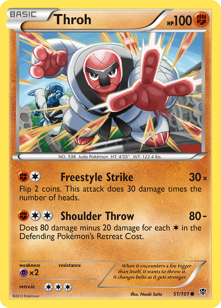 Throh - Plasma Blast - #51 - Pokemon TCG card