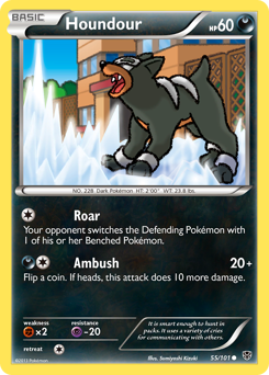 Houndour #55 Houndour - Plasma Blast - #55 - Pokemon TCG card