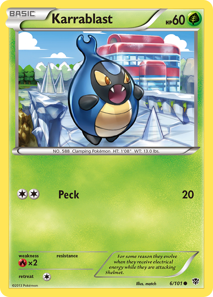 Karrablast - Plasma Blast - #6 - Pokemon TCG card