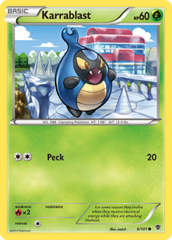 Karrablast - Plasma Blast - #6 - Pokemon TCG card