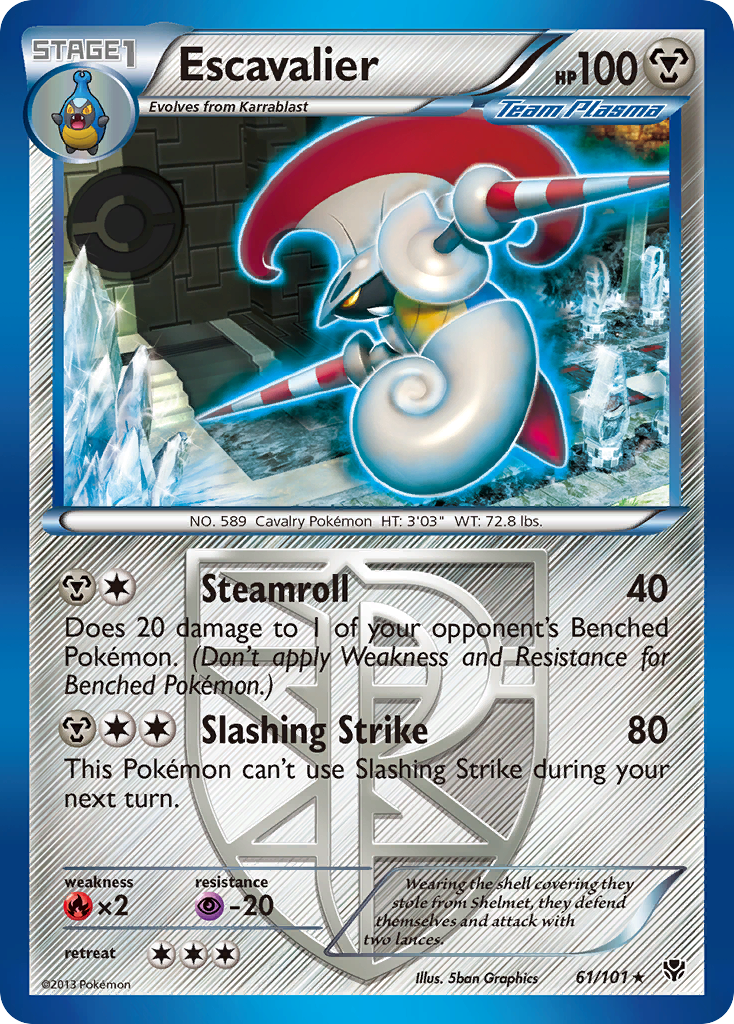 Escavalier - Plasma Blast - #61 - Pokemon TCG card