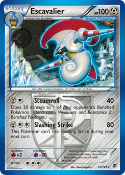 Escavalier #61 Escavalier - Plasma Blast - #61 - Pokemon TCG card
