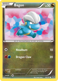 Bagon - Plasma Blast - #62 - Pokemon TCG card
