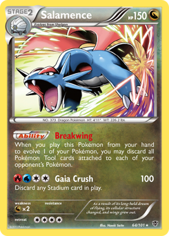 Salamence #64 Salamence - Plasma Blast - #64 - Pokemon TCG card