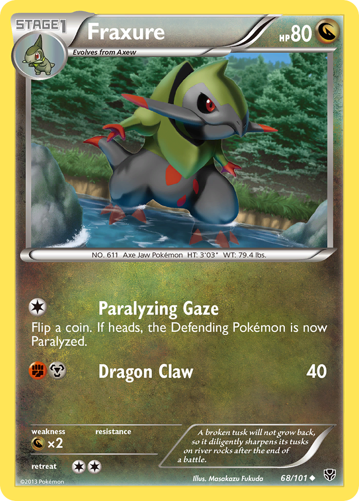 Fraxure - Plasma Blast - #68 - Pokemon TCG card