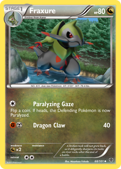 Fraxure #68 Fraxure - Plasma Blast - #68 - Pokemon TCG card