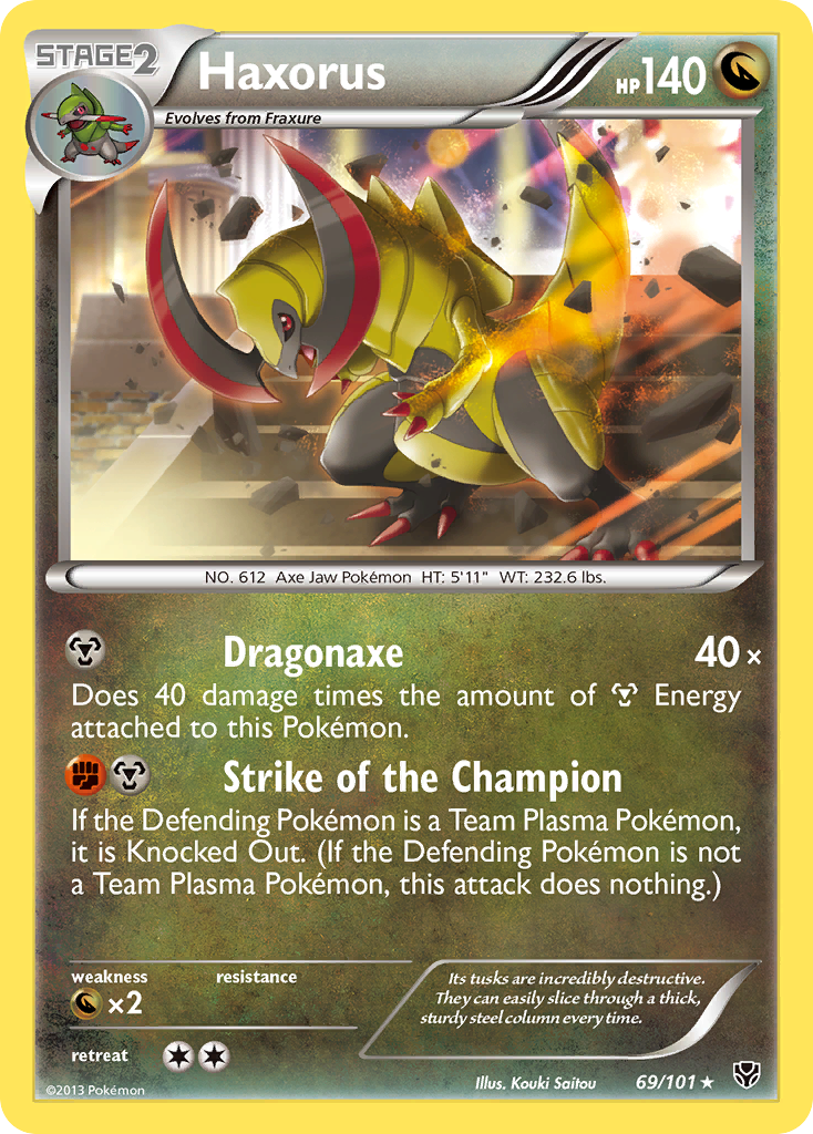 Haxorus - Plasma Blast - #69 - Pokemon TCG card