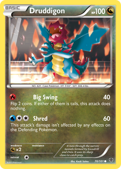 Druddigon - Plasma Blast - #70 - Pokemon TCG card