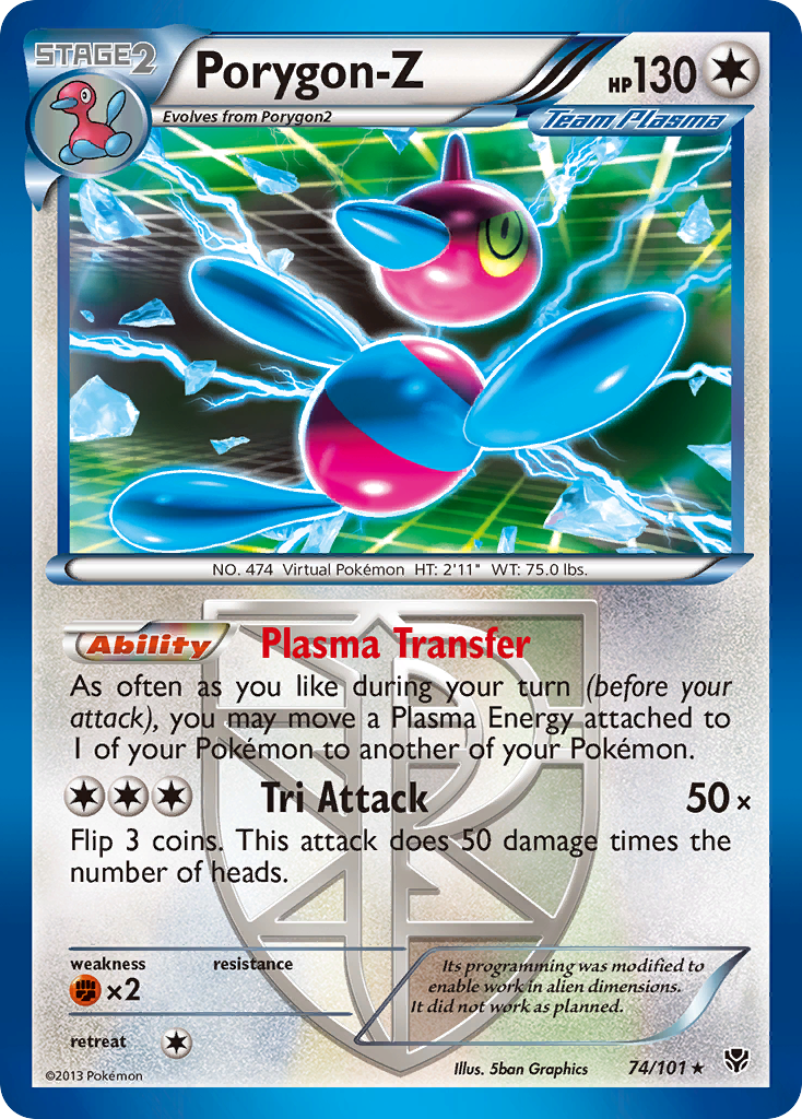 Porygon-Z - Plasma Blast - #74 - Pokemon TCG card