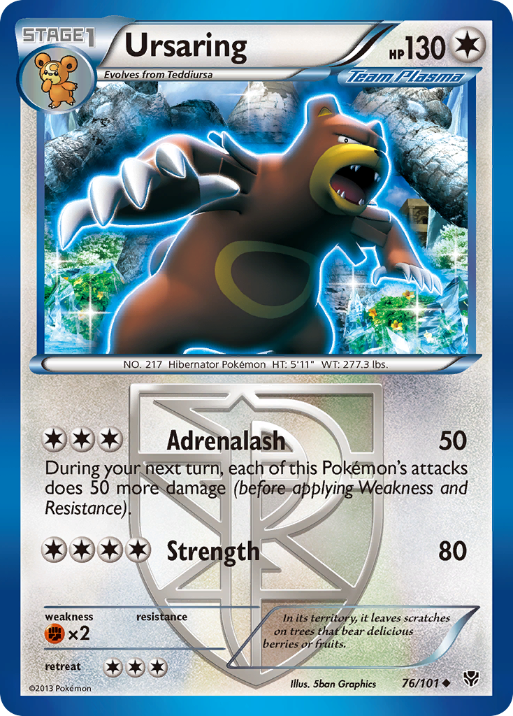 Ursaring - Plasma Blast - #76 - Pokemon TCG card