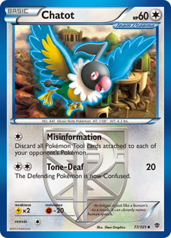 Chatot - Plasma Blast - #77 - Pokemon TCG card
