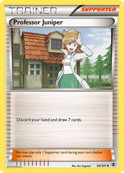 Professor Juniper - Plasma Blast - #84 - Pokemon TCG card