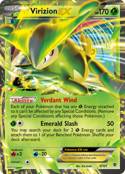 Virizion-EX - Plasma Blast - #9 - Pokemon TCG card
