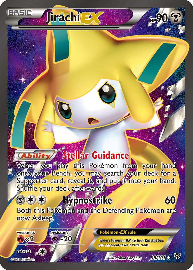 Jirachi-EX - Plasma Blast - #98 - Pokemon TCG card