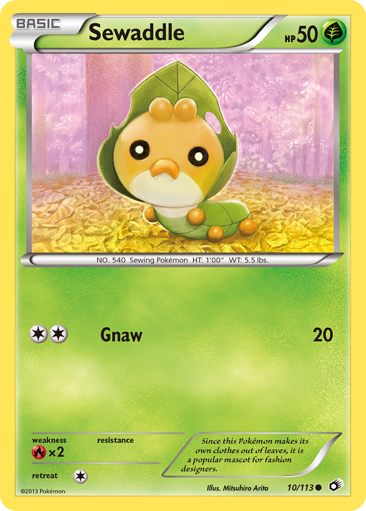 Sewaddle - Legendary Treasures - #10 - Pokemon TCG card