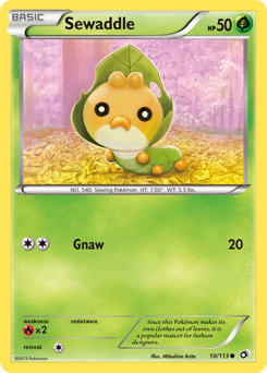 Sewaddle - Legendary Treasures - #10 - Pokemon TCG card