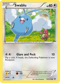 Swablu #103 Swablu - Legendary Treasures - #103 - Pokemon TCG card