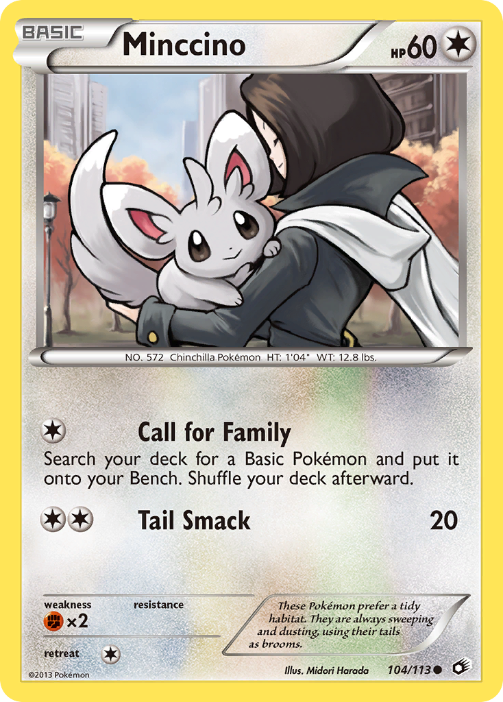 Minccino - Legendary Treasures - #104 - Pokemon TCG card