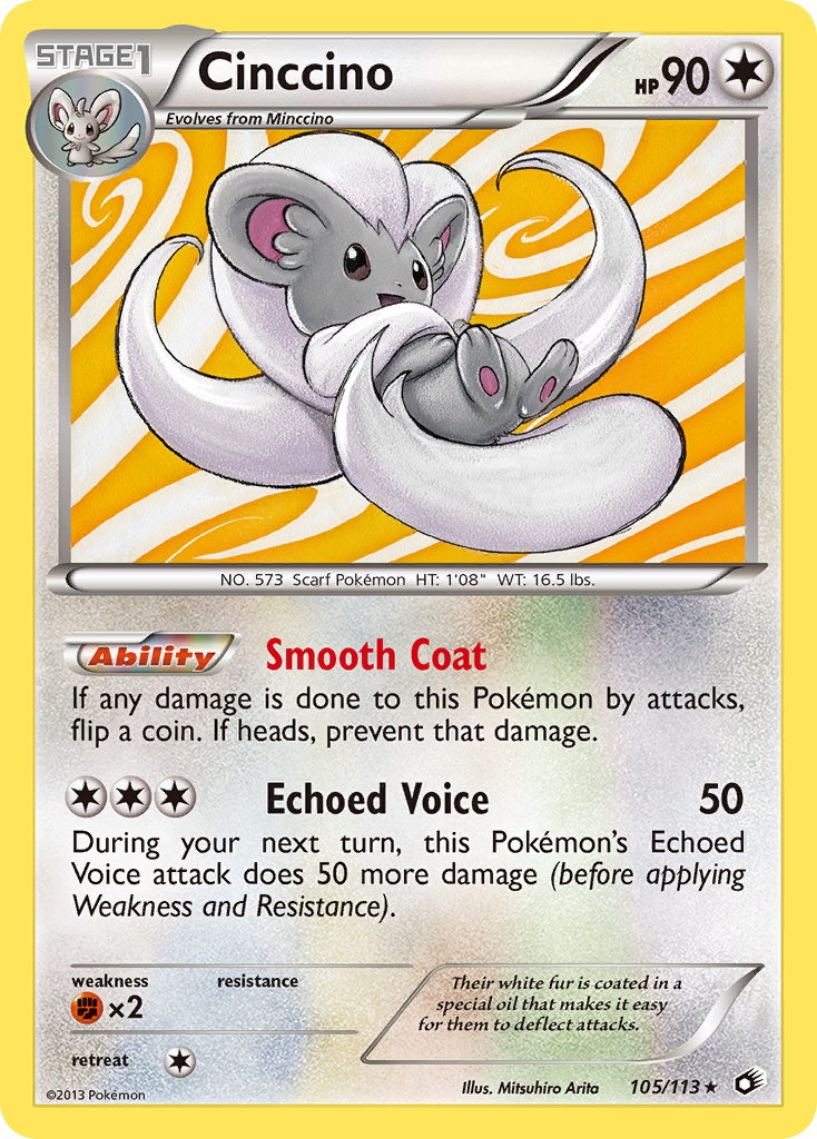 Cinccino - Legendary Treasures - #105 - Pokemon TCG card