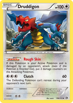 Druddigon - Legendary Treasures - #106 - Pokemon TCG card