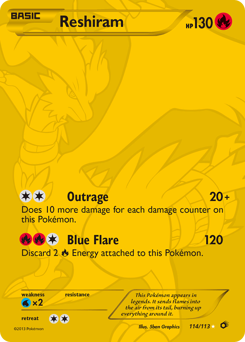 Reshiram #114 Reshiram - Legendary Treasures - #114 - Pokemon TCG card