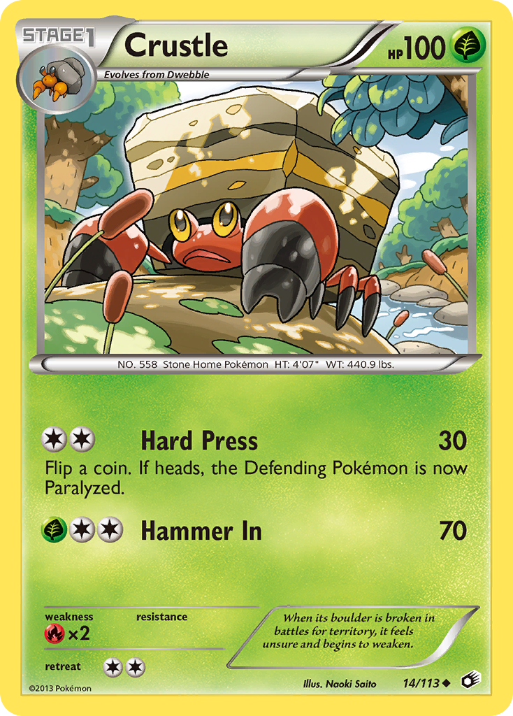Crustle - Legendary Treasures - #14 - Pokemon TCG card