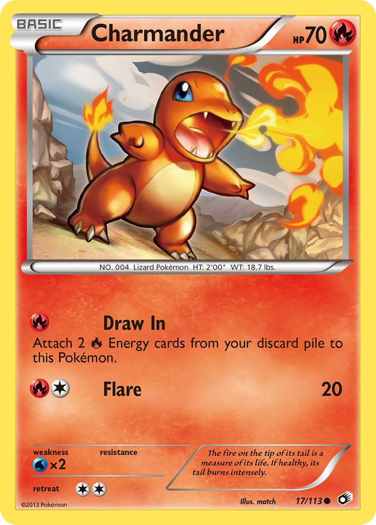 Charmander - Legendary Treasures - #17 - Pokemon TCG card