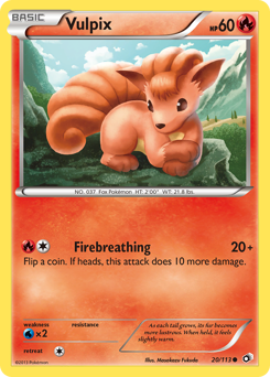 Vulpix - Legendary Treasures - #20 - Pokemon TCG card