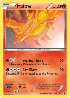 Moltres - Legendary Treasures - #22 - Pokemon TCG card