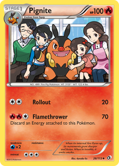 Pignite - Legendary Treasures - #26 - Pokemon TCG card