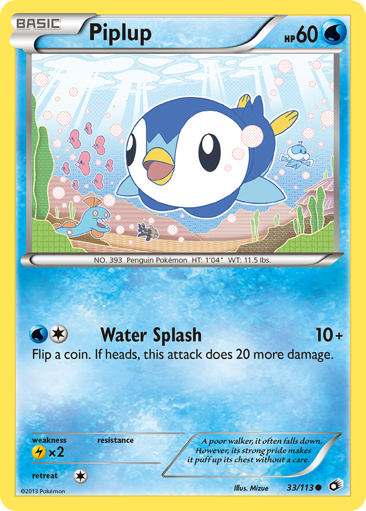 Piplup - Legendary Treasures - #33 - Pokemon TCG card