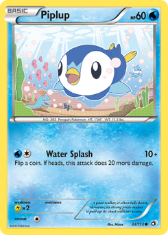 Piplup #33 Piplup - Legendary Treasures - #33 - Pokemon TCG card