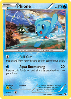 Phione #36 Phione - Legendary Treasures - #36 - Pokemon TCG card