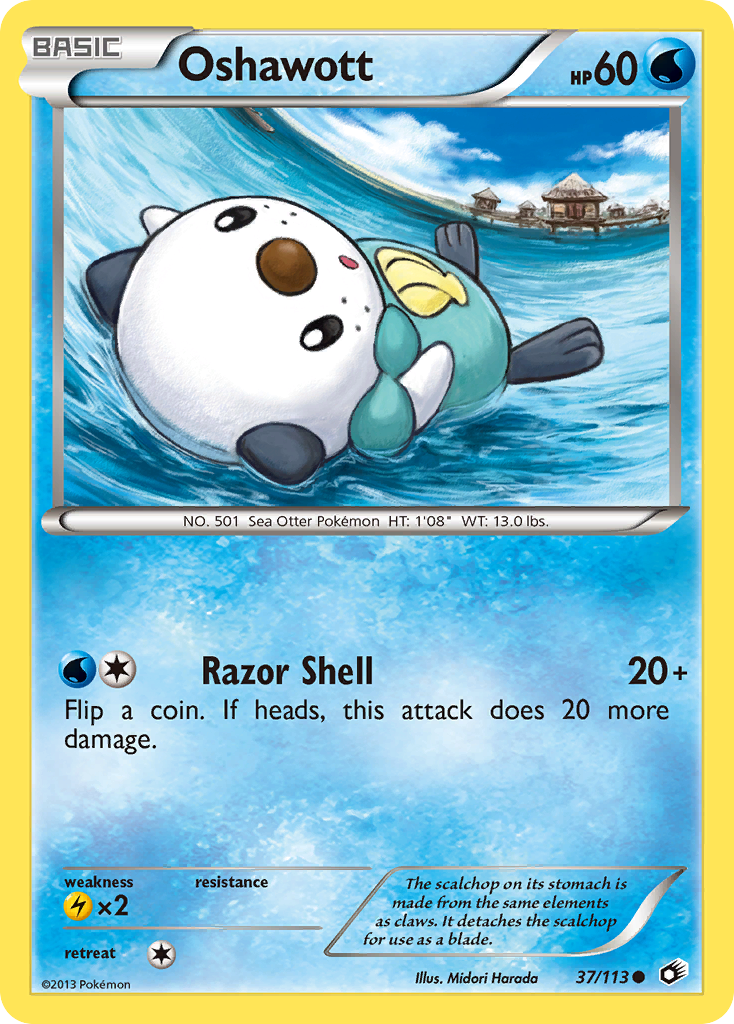 Oshawott - Legendary Treasures - #37 - Pokemon TCG card