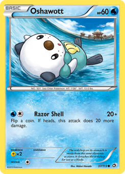 Oshawott - Legendary Treasures - #37 - Pokemon TCG card